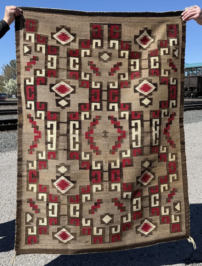 Navajo Indian Crystal Rug Blanket (1 of 6)