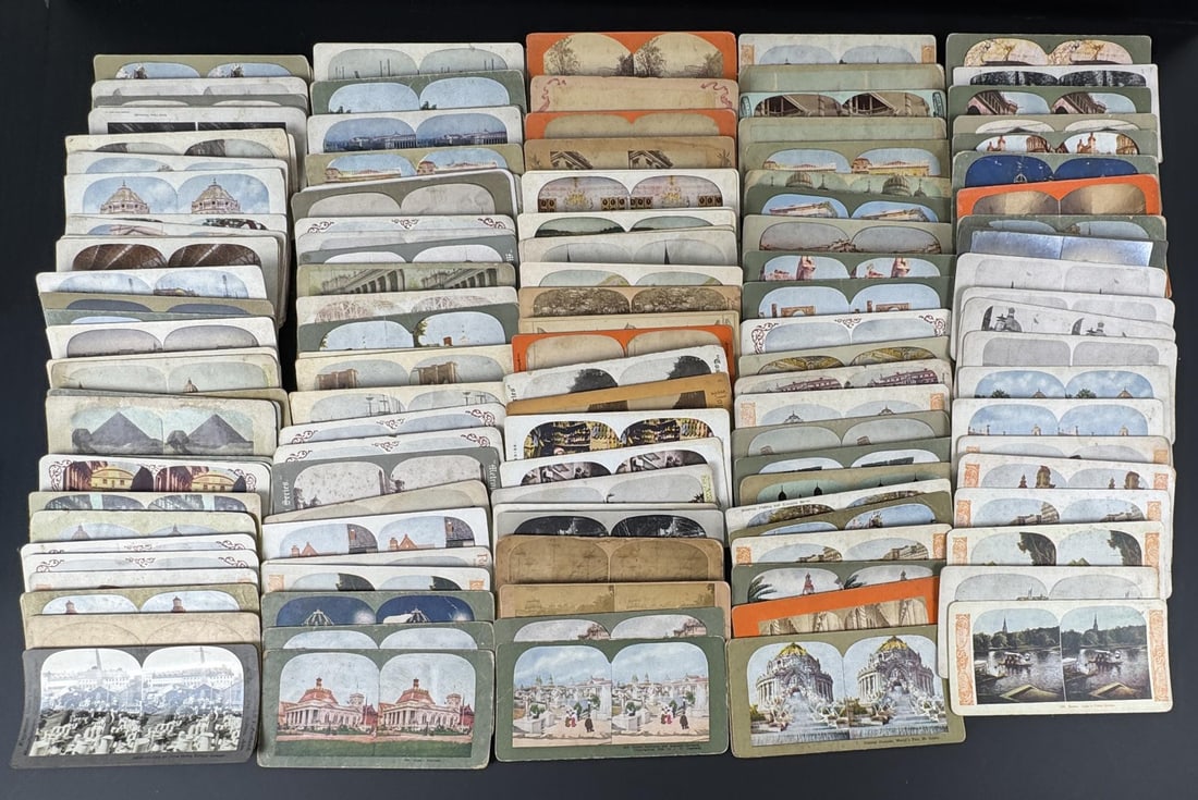 Collection of World Scene Stereoviews: 155 total.