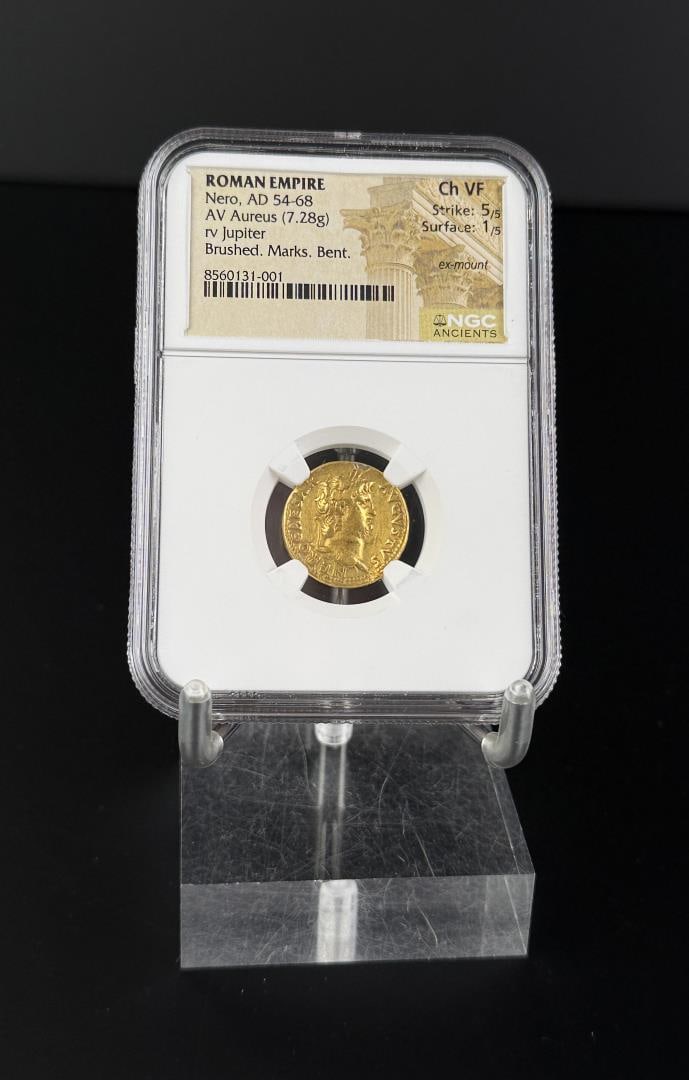 Roman Empire Gold Nero 54-68 Aureus FX Coin (1 of 3)