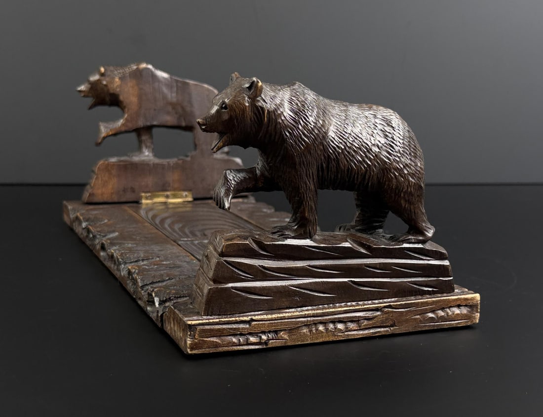 Swiss Black Forest Bear Bookends (1 of 6)