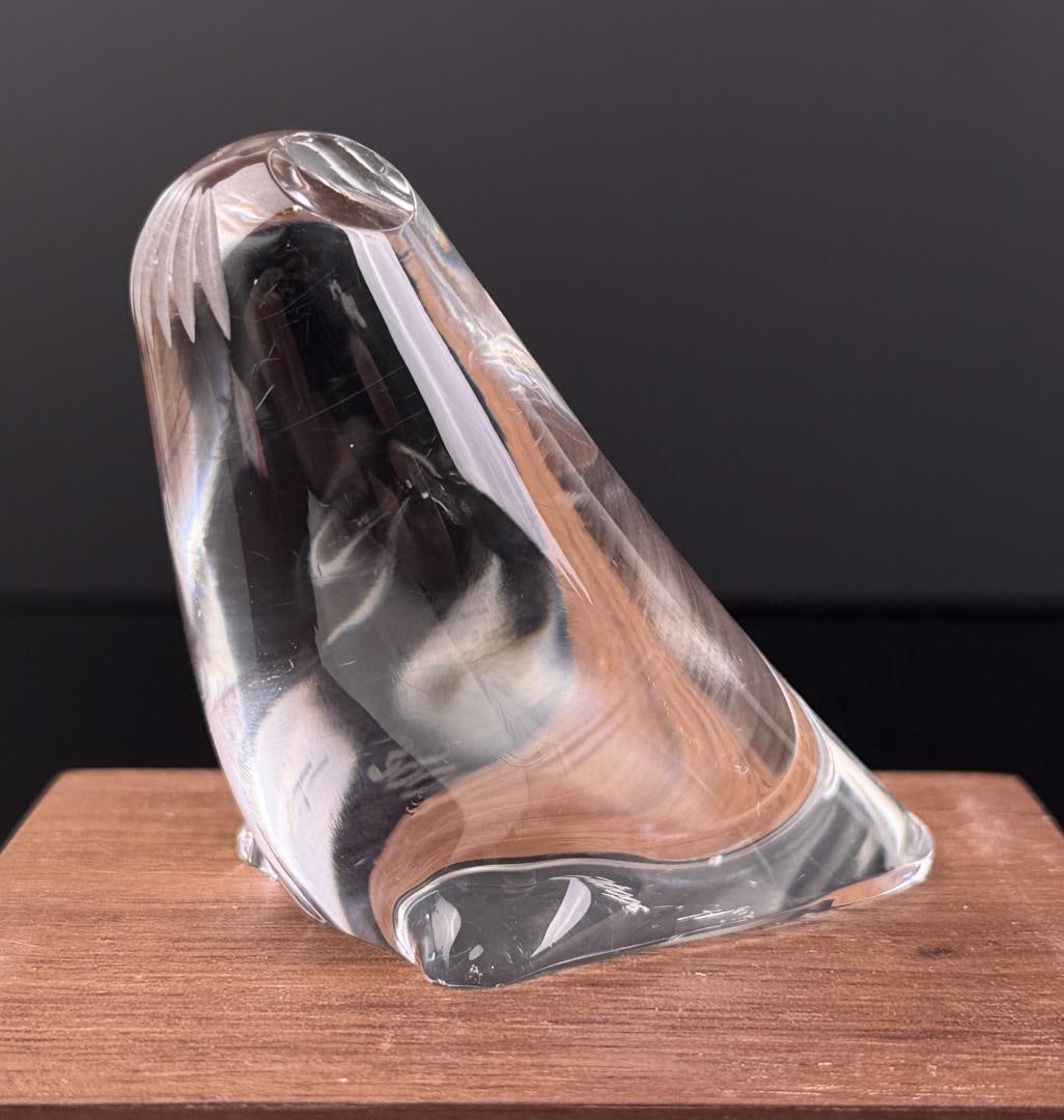 Spode Crystal Art Glass Walrus Paperweight (1 of 5)