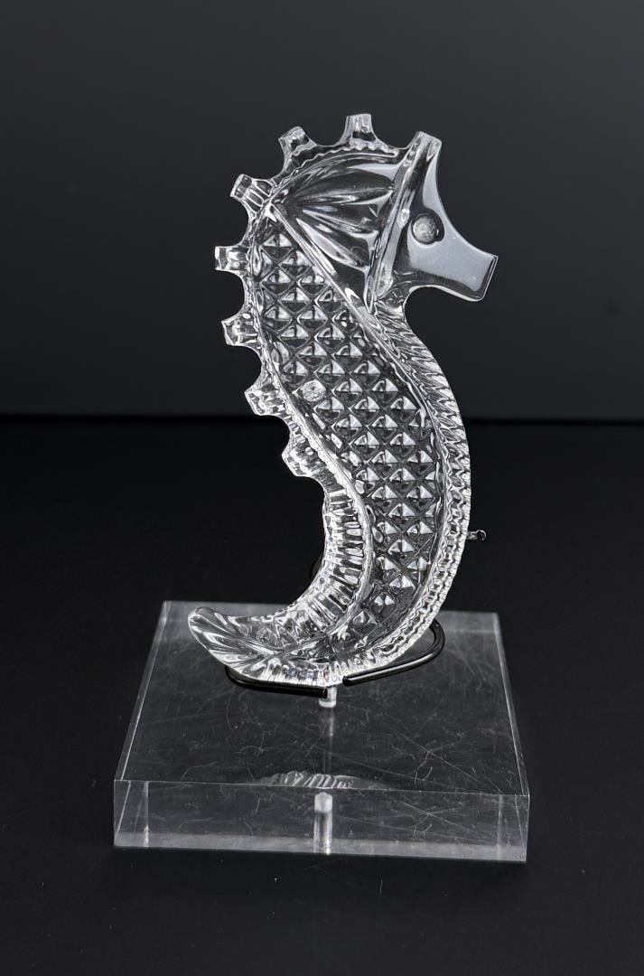 Waterford Crystal Art Glass Seahorse Paperweight (1 of 5)