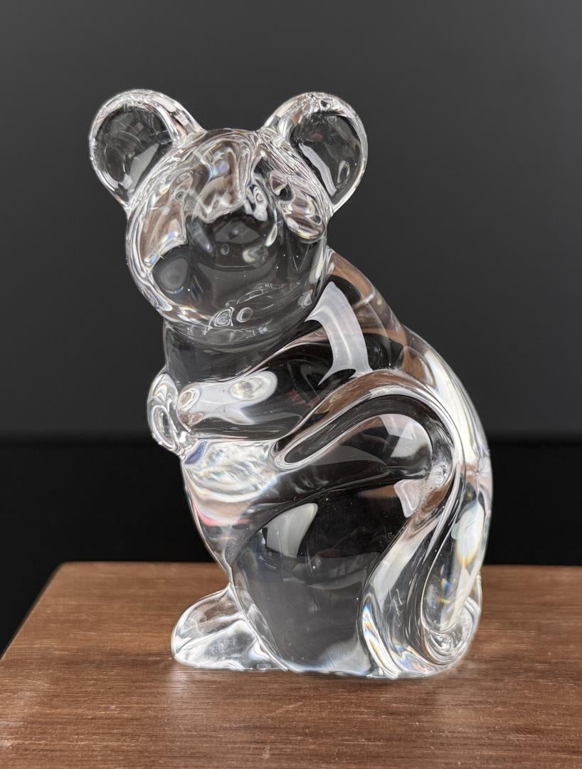 Daum French Crystal Art Glass Mouse Paperweight (1 of 4)