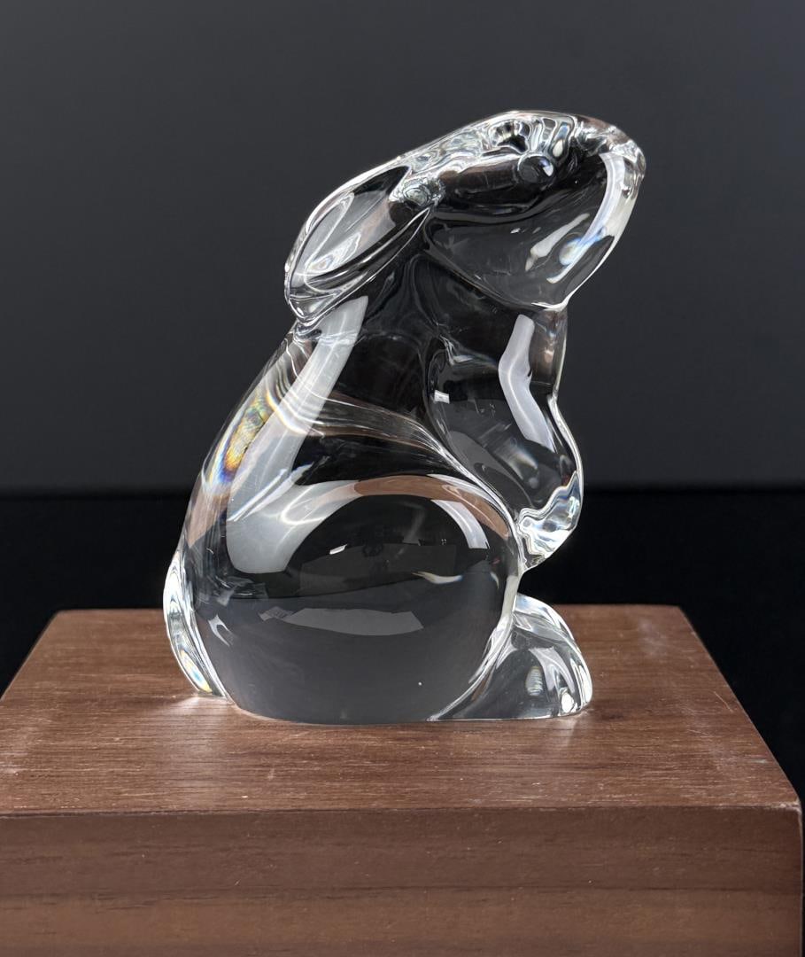 Baccarat French Crystal Art Glass Bunny (1 of 4)