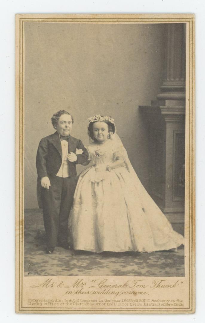 Brady Tom Thumb Wife Child Circus Midget CDV Photo (1 of 3)