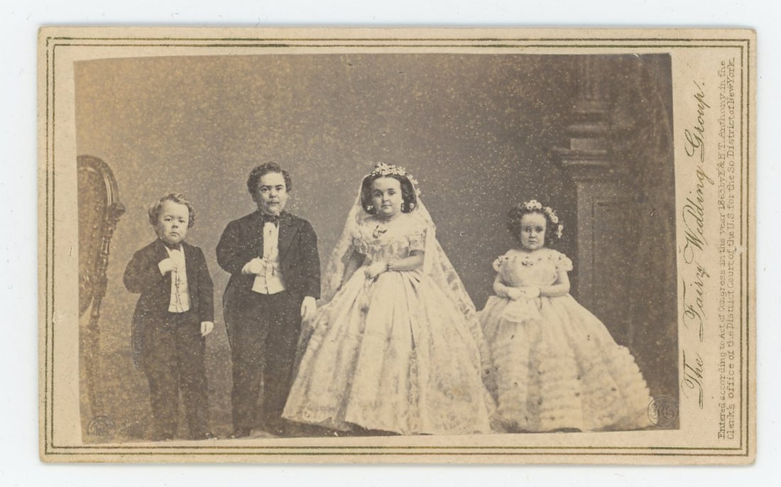 Brady Tom Thumb Wife Child Circus Midget CDV Photo (1 of 3)