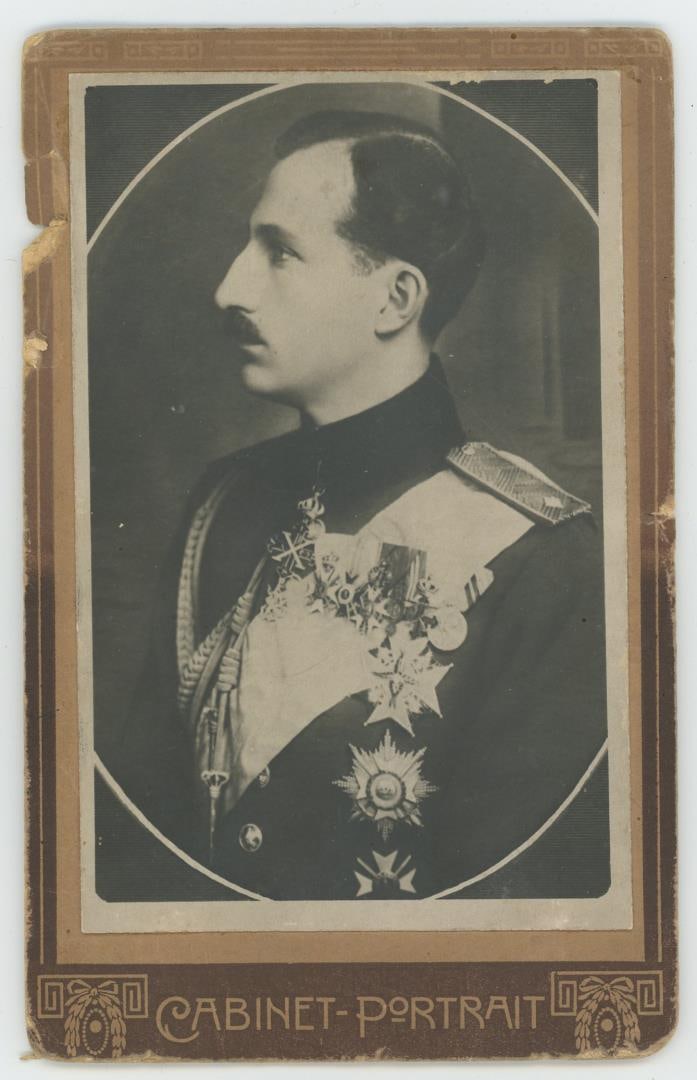 Tsar Boris III of Bulgaria Cabinet Card: Measures 4 1/4" by 6 3/4".