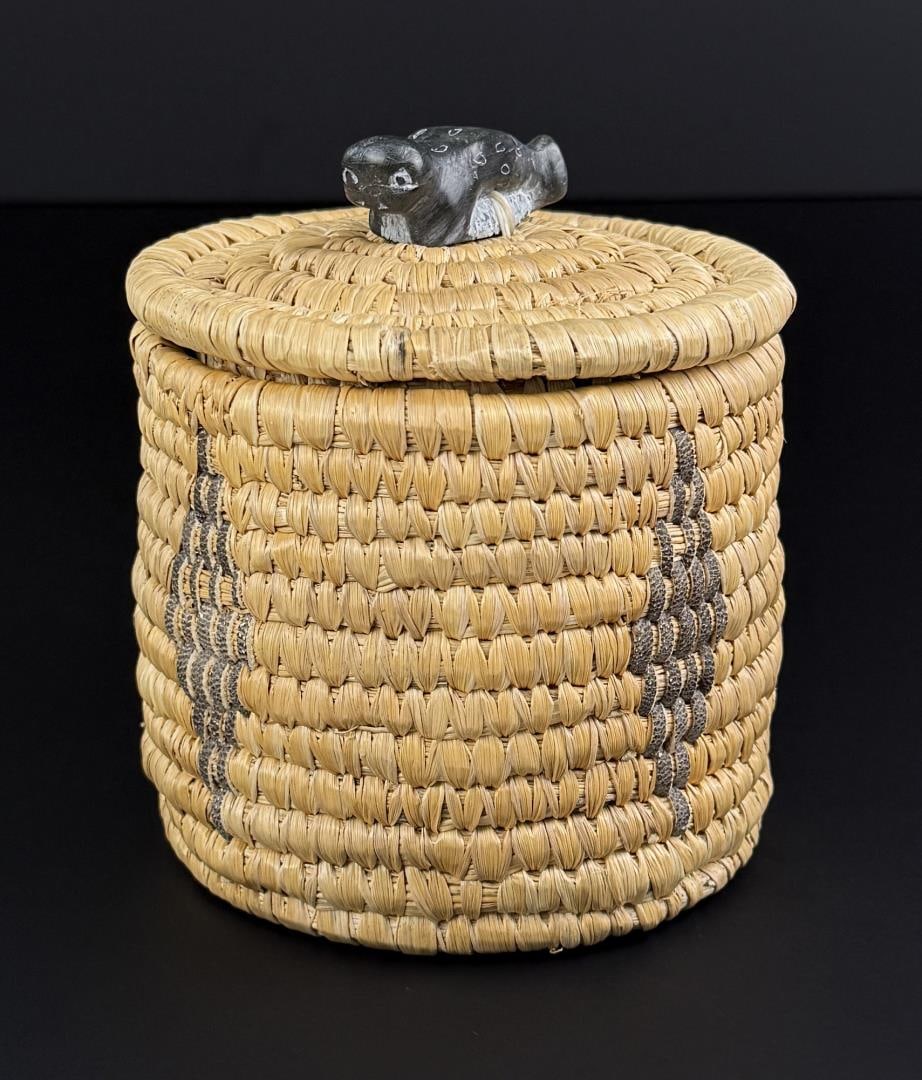 Mary Inukpuk Alaskan Inuit Eskimo Indian Basket (1 of 8)