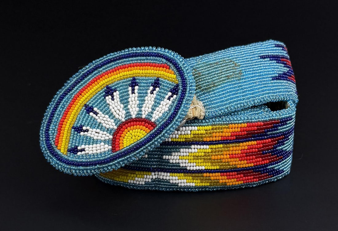 Montana Blackfoot Native American Beaded Belt (1 of 6)