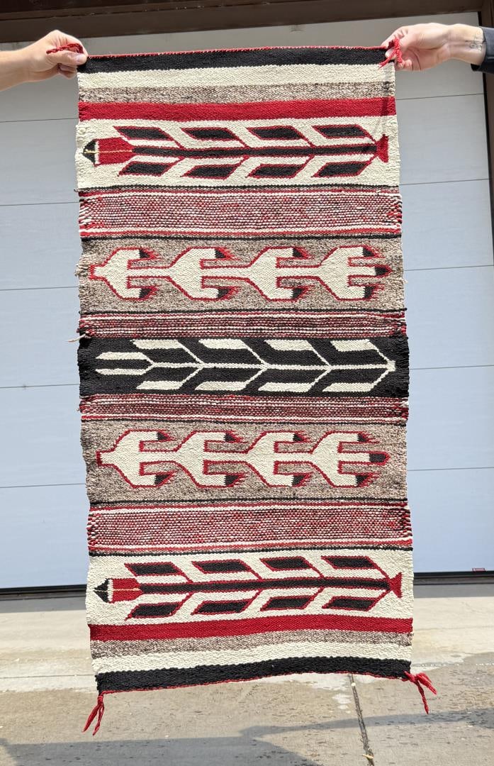 Transitional Navajo Indian Saddle Blanket Rug (1 of 6)