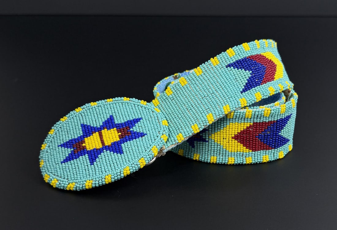 Montana Blackfoot Native American Beaded Belt (1 of 6)