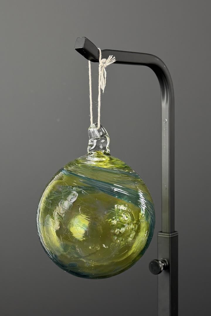 Signed Blown Glass Witch Ball (1 of 4)