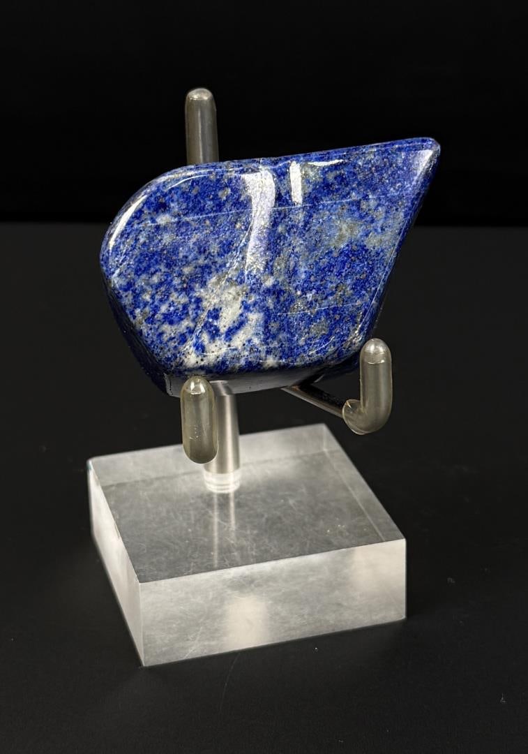 345ct Lapis Lazuli Stone Carving Media: 69.4 grams. 2" by 1 1/4" by 3/4"