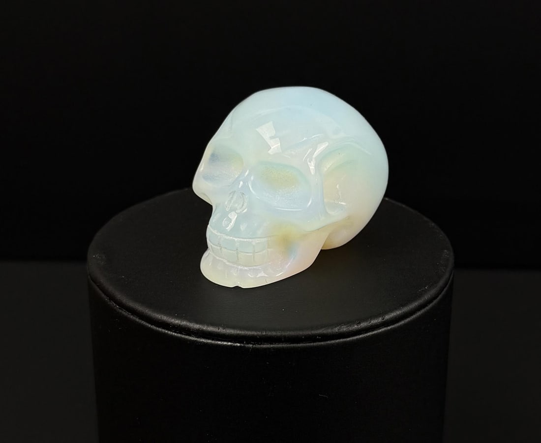 Opalite Skull Carving