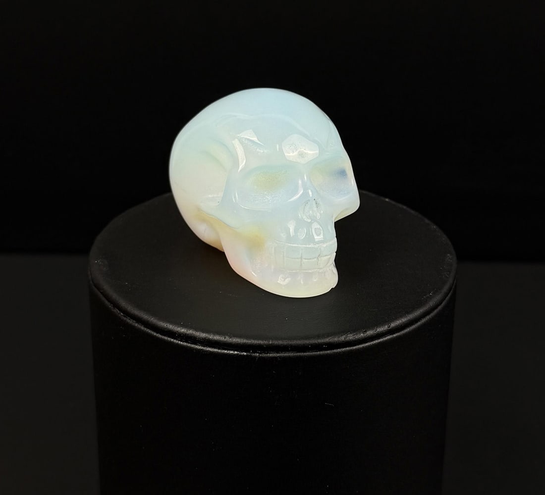 Opalite Skull Carving - 2