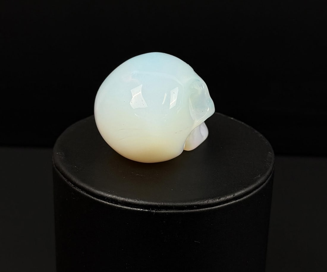 Opalite Skull Carving - 3