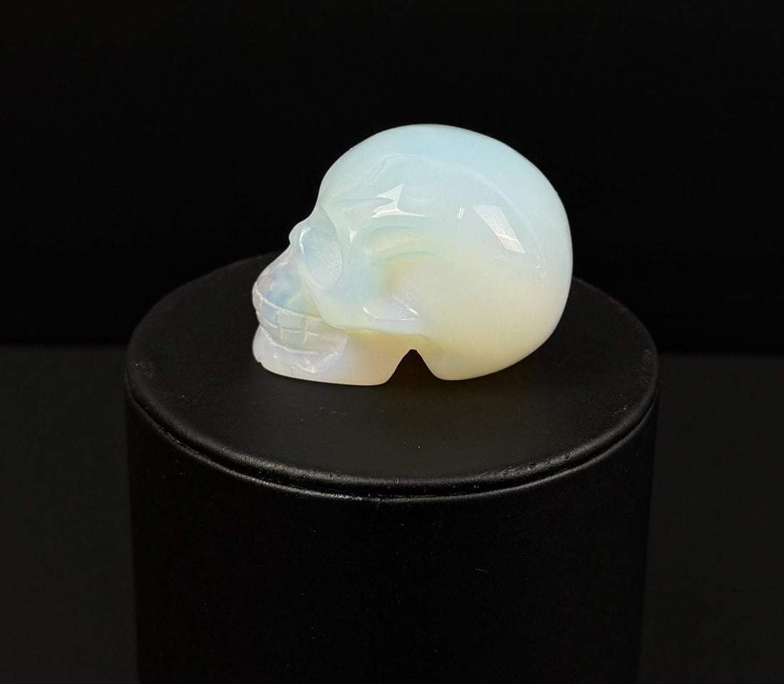 Opalite Skull Carving - 5