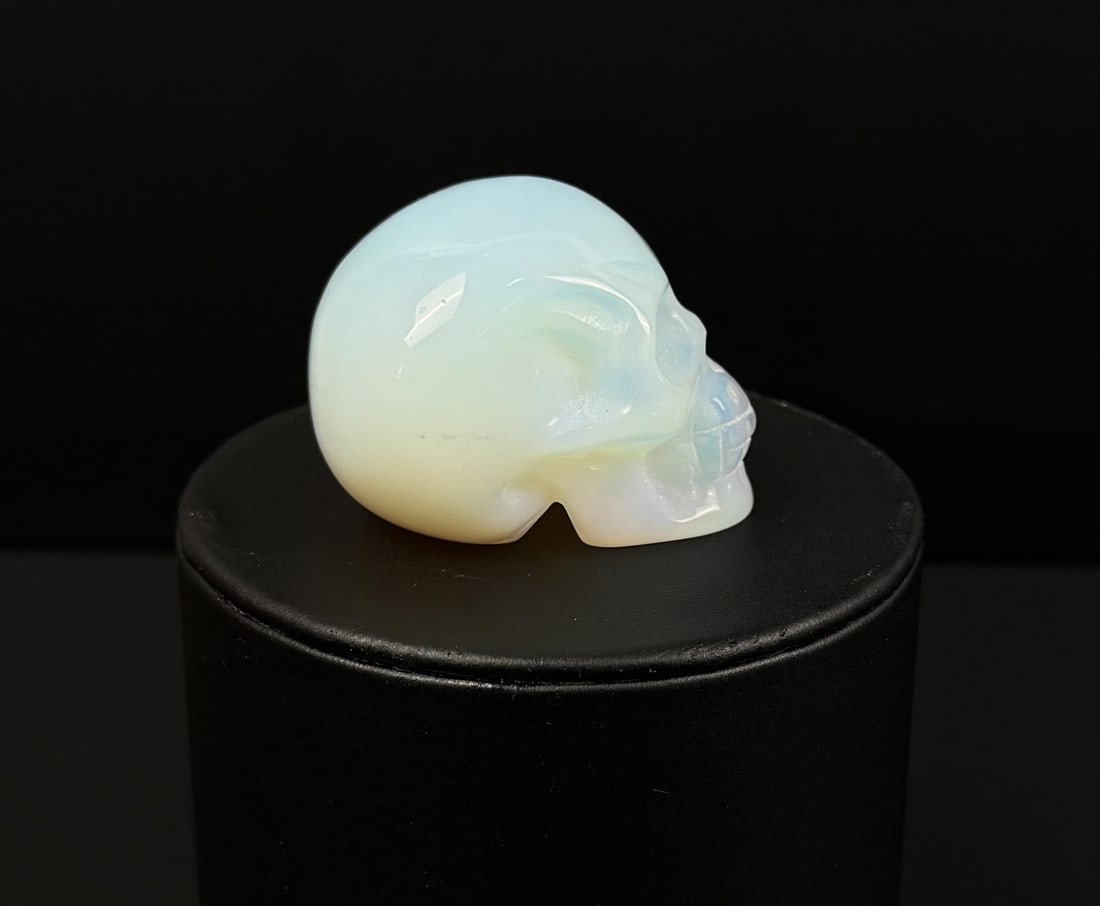 Opalite Skull Carving - 6