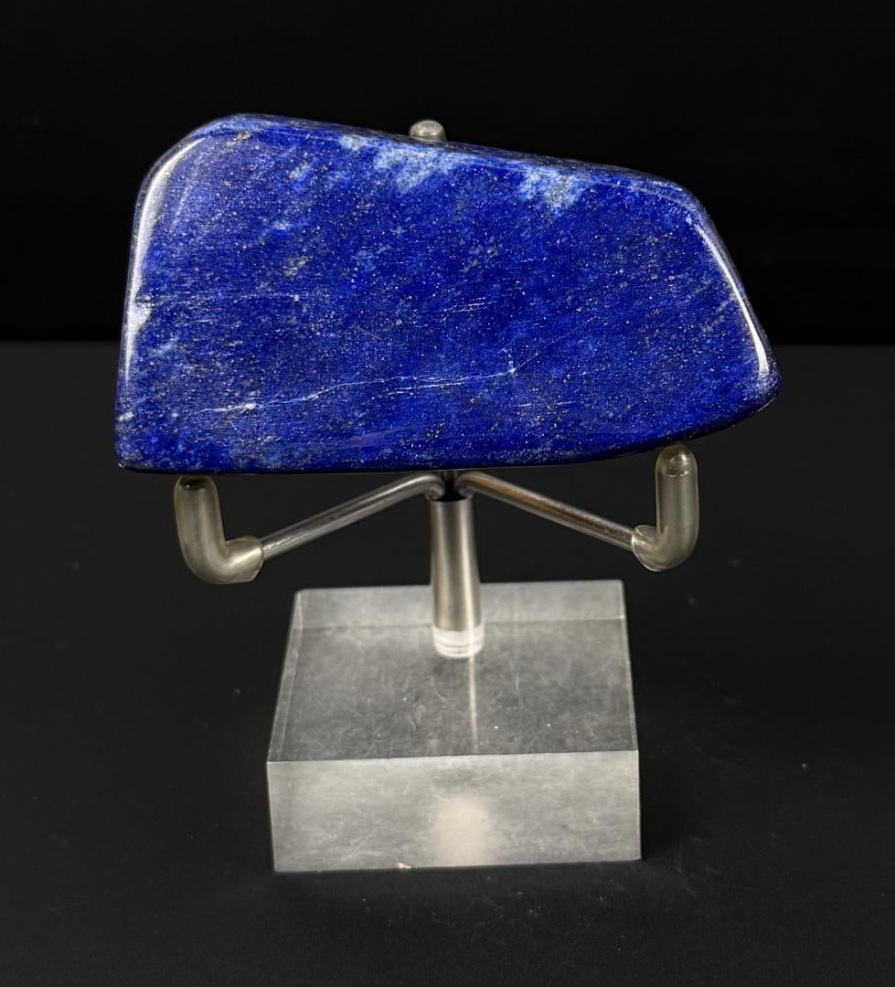 372ct Lapis Lazuli Stone Carving Media: 2 3/4" by 1 1/2" by 3/8". 74.4 grams.