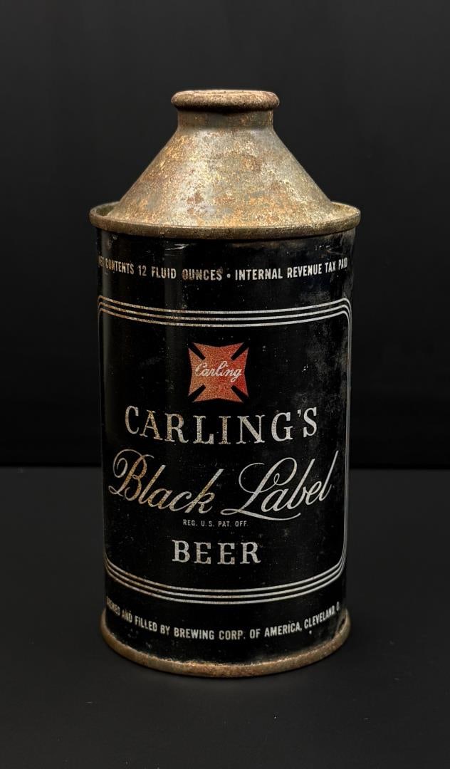 Carlings Black Label Cone Top Beer Can (1 of 8)