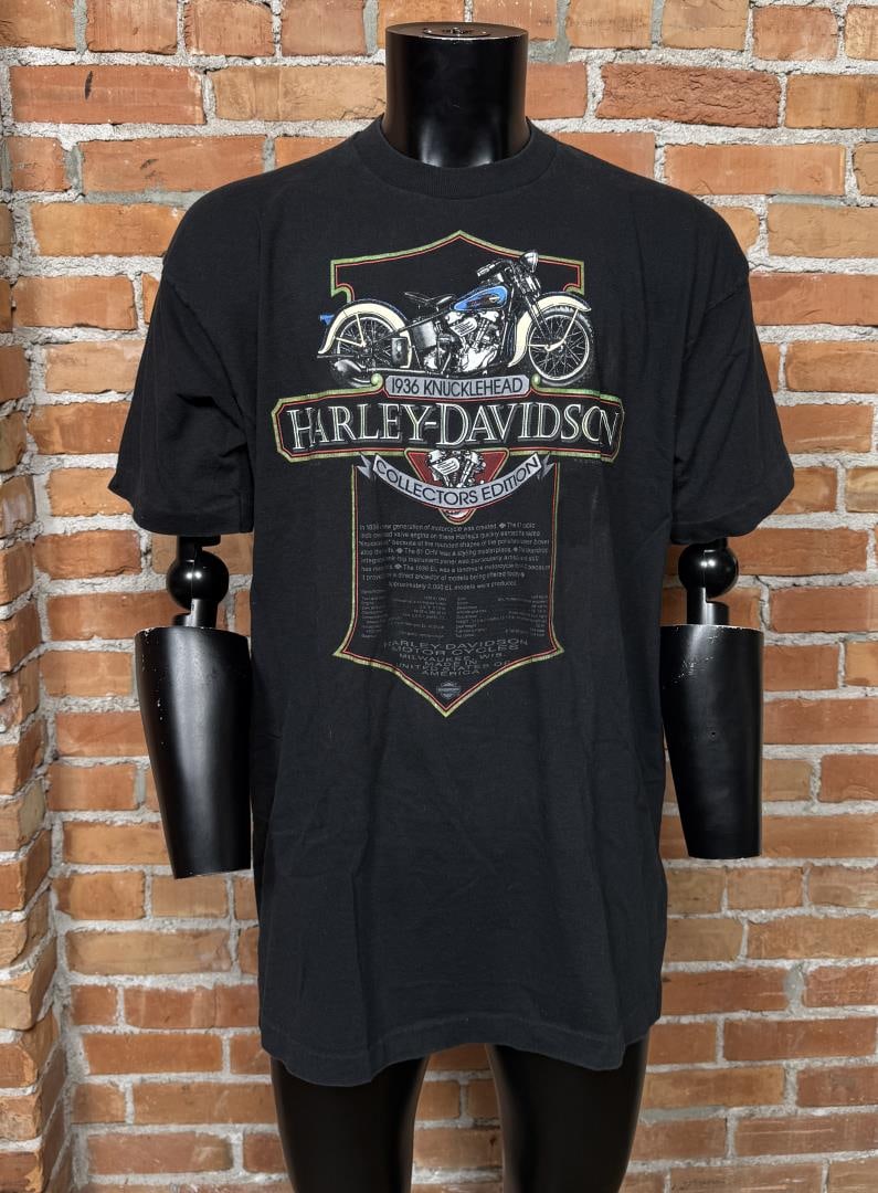 Vintage Knucklehead Harley Davidson T Shirt (1 of 7)