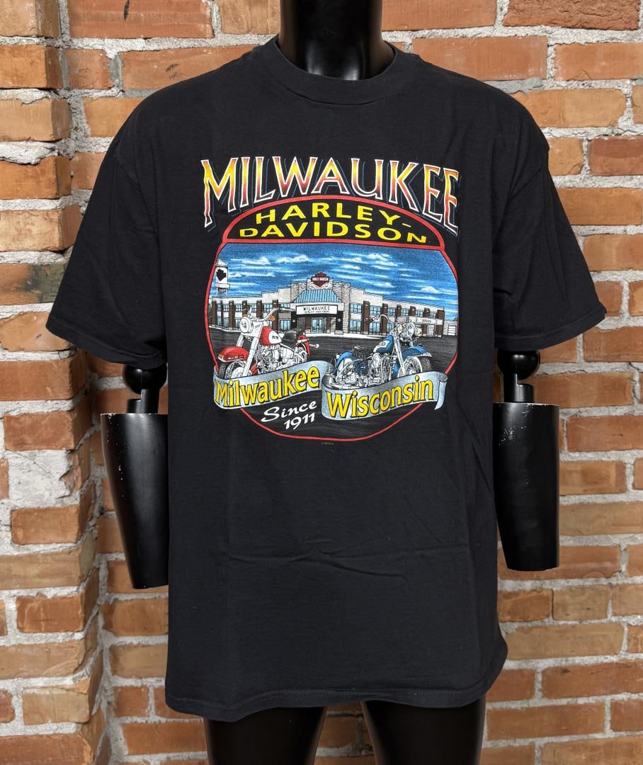 Vintage Harley Davidson T Shirt Milwaukee (1 of 6)