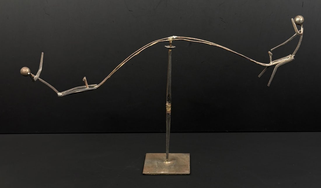 Mid Century Seesaw Perpetual Motion Balance Toy (1 of 7)