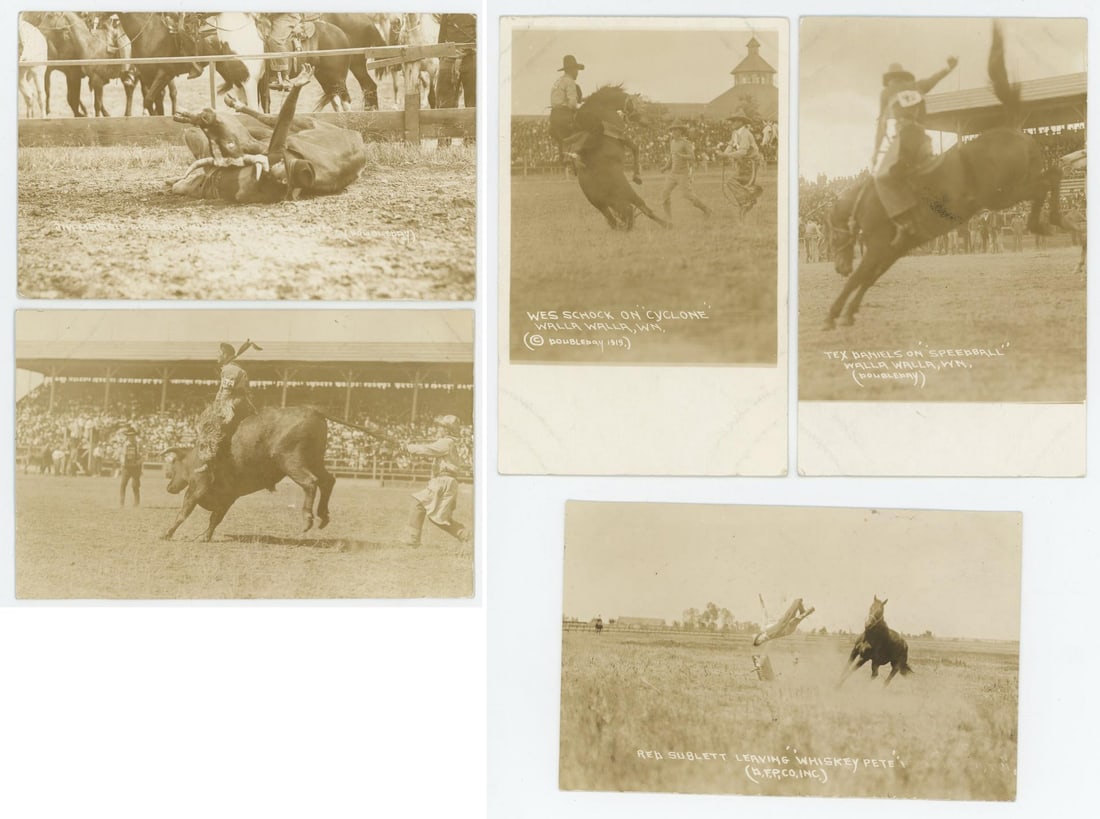 Collection of Doubleday Rodeo RPPC Postcards (1 of 6)