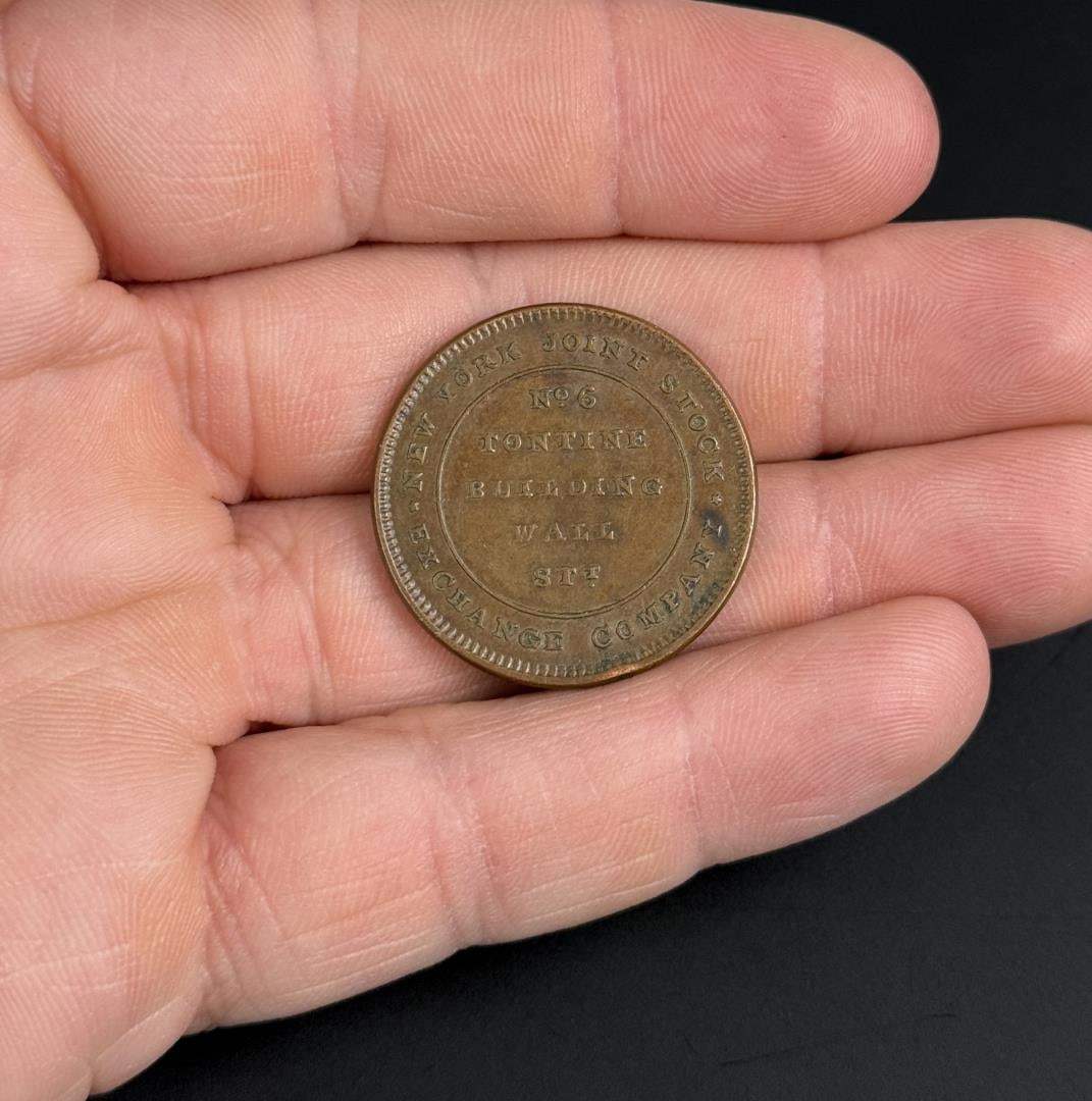 1837 New York Hard Times Merchants Exchange Token (1 of 3)