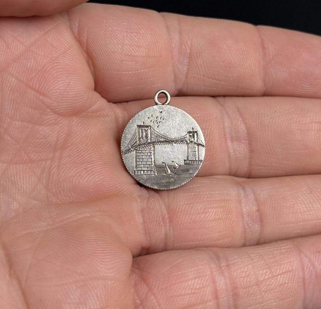 1874 Seated Liberty Love Token Brooklyn Bridge (1 of 3)