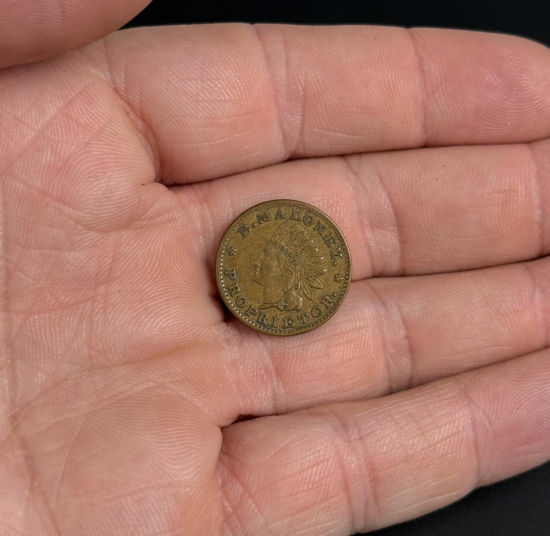 1863 Civil War Token New York B Maloney (1 of 3)