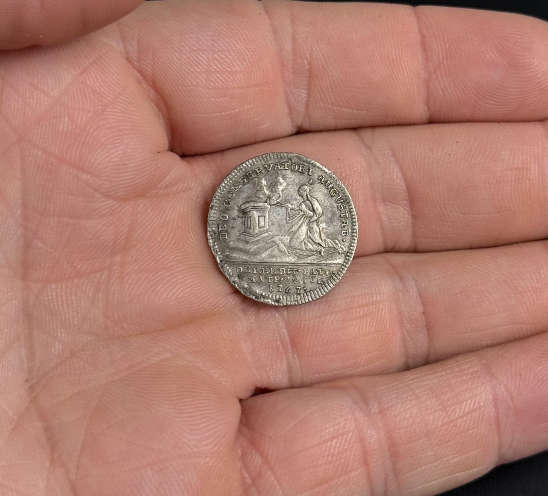 1767 Austrian Maria Theresa Jeton Token (1 of 3)