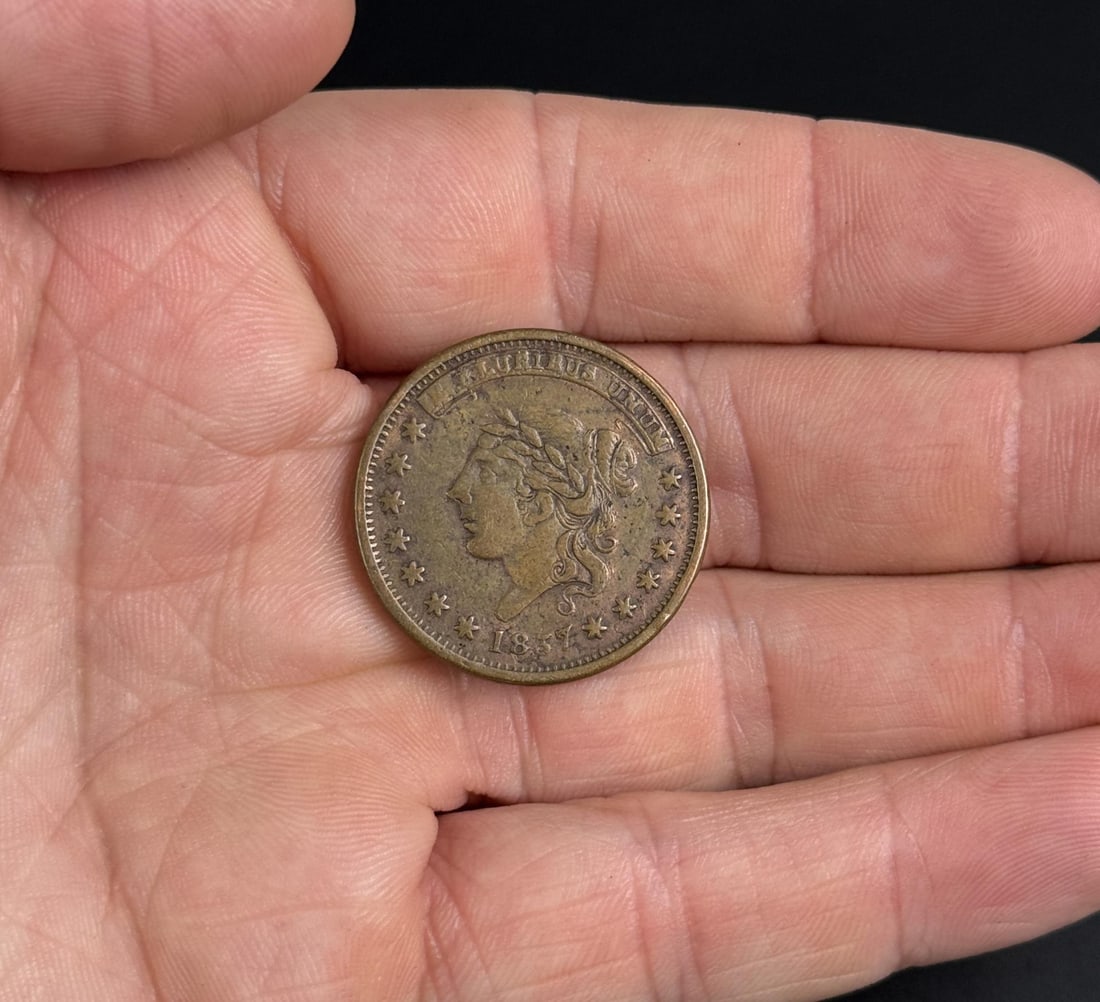 1837 Hard Times Token Centre Market New York (1 of 3)