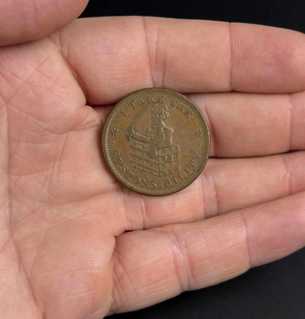 Andrew Jackson Roman Firmness Hard Times Token (1 of 3)