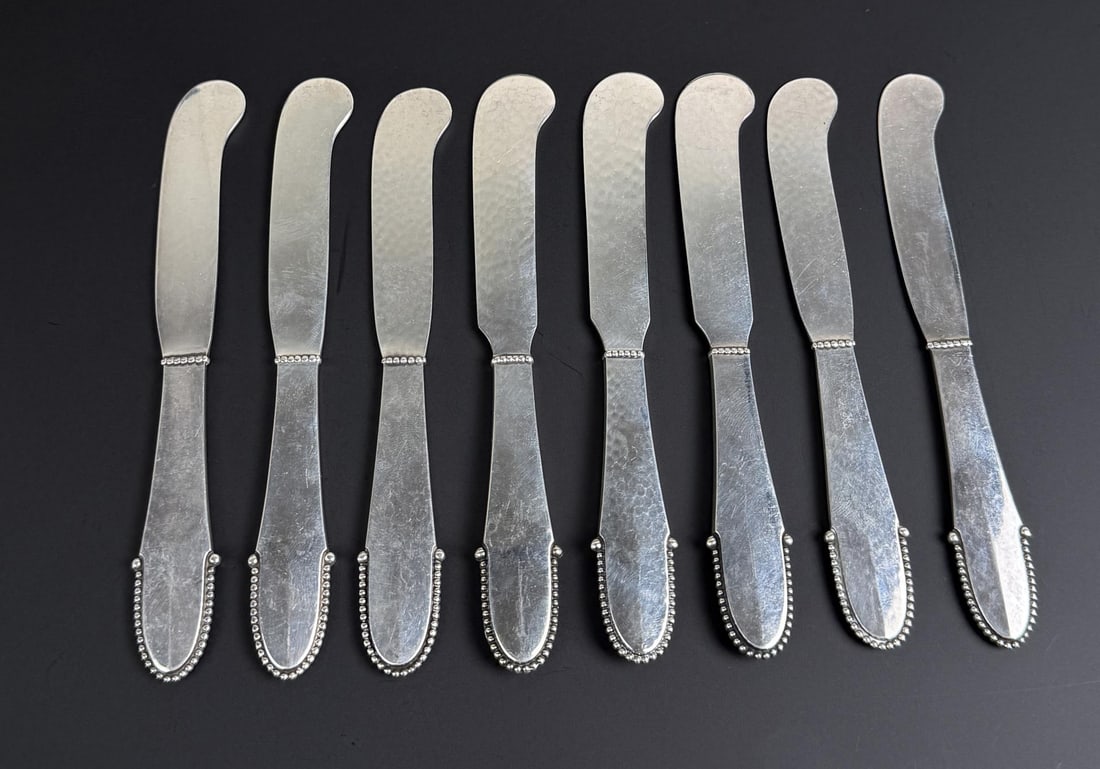 Georg Jensen Beaded Sterling Silver Knives (1 of 4)