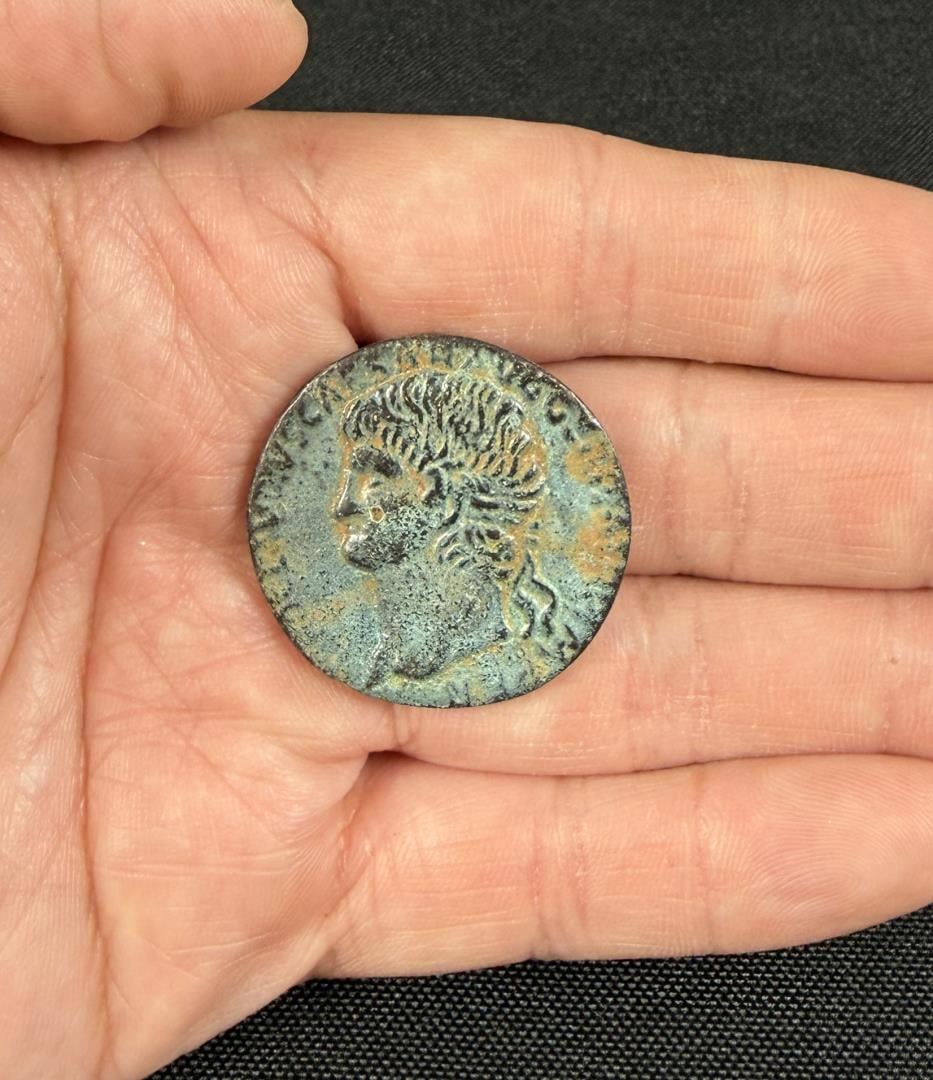 Large Ancient Roman Bronze Coin (1 of 3)
