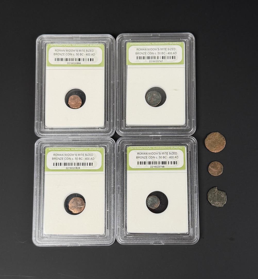 Collection of Ancient Roman Coins: Nice grouping.