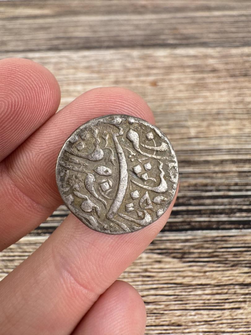 Antique Sikh Empire Islamic Silver Coin (1 of 4)