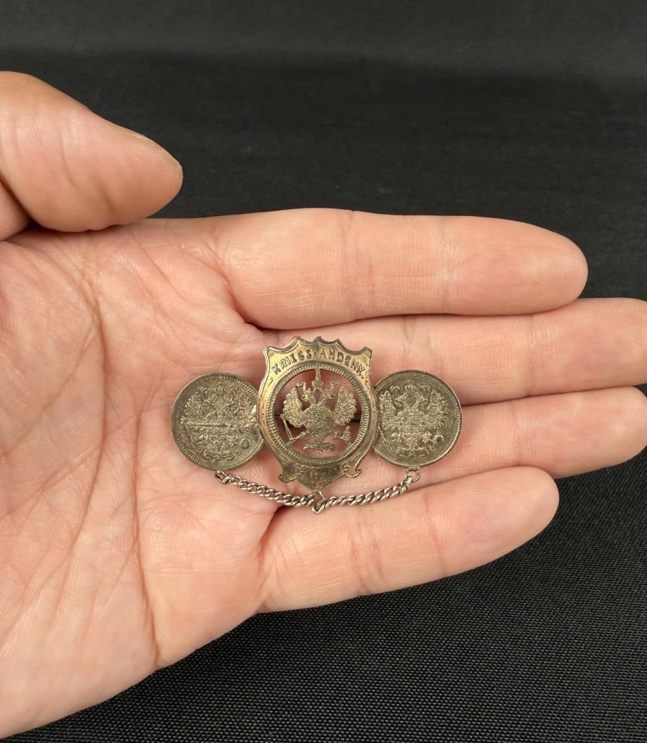 WW1 WWI German Souvenir Trench Art Brooch (1 of 3)