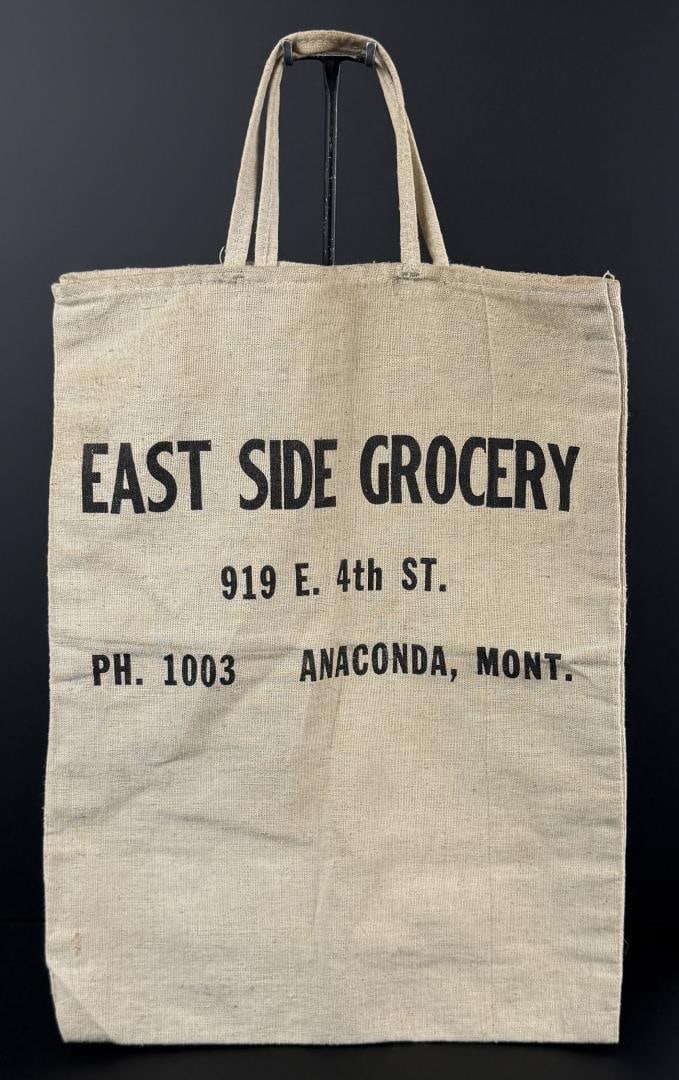 East Side Grocery Anaconda Montana Tote Bag: 23 3/4" by 14 3/8"