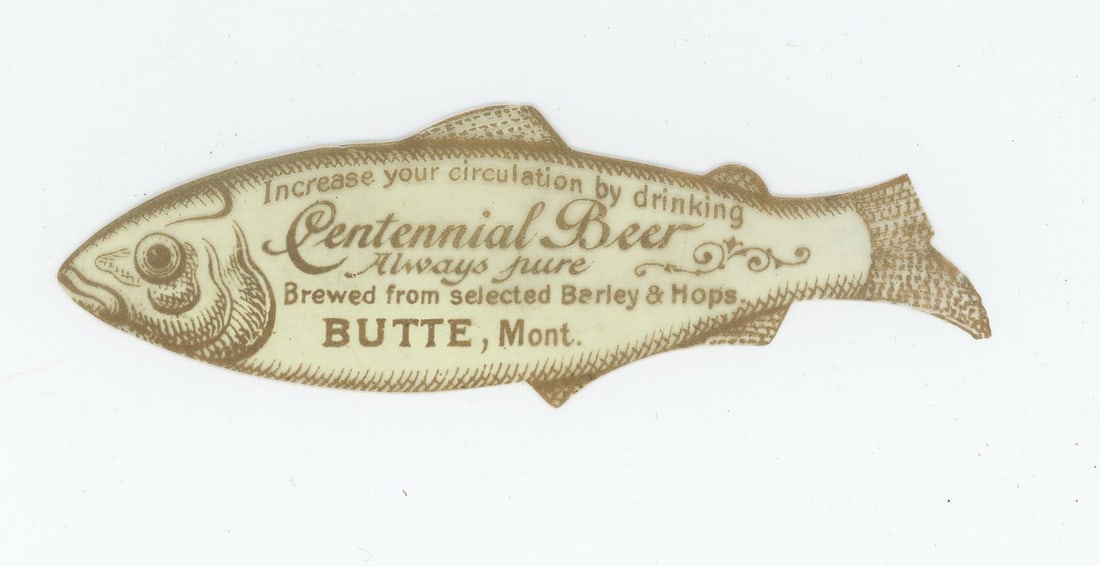 Centennial Beer Butte Montana Fish Decal (1 of 3)