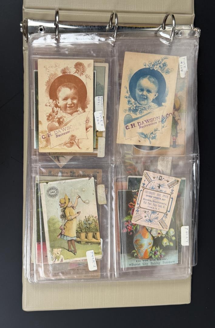 Binder Collection of Antique Trade Cards (1 of 20)