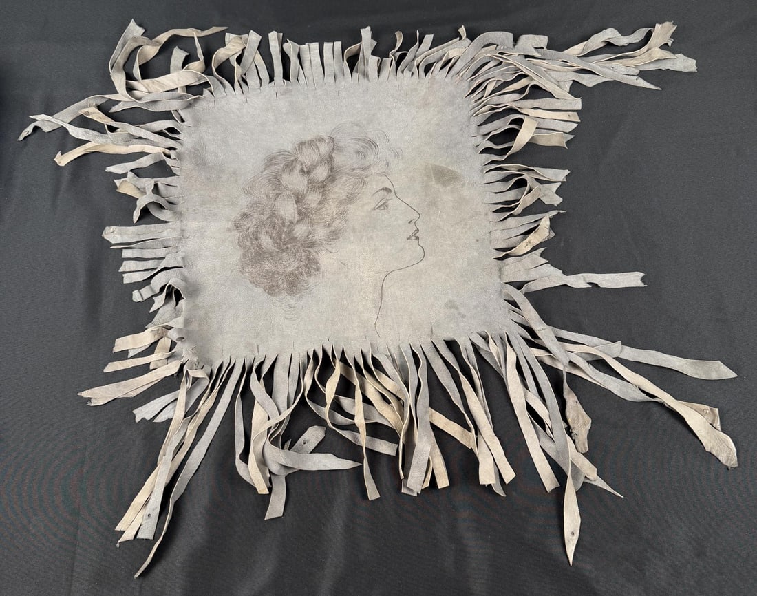 Victorian Gibson Girl Leather Sham (1 of 4)