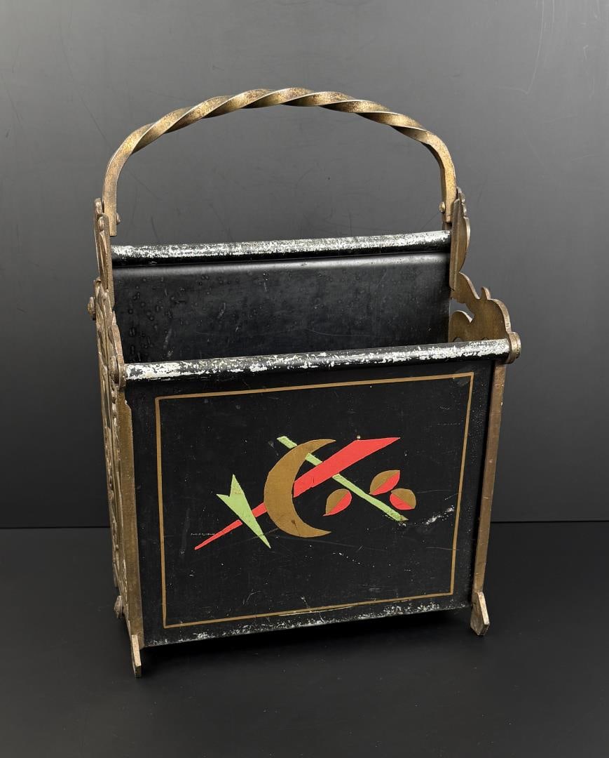 Art Deco Painted Magazine Stand (1 of 7)