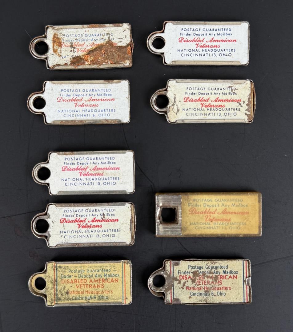 Illinois DAV Tags Keychains - 2