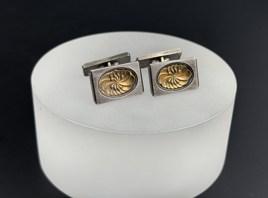 Georg Jensen 59a 18k Sterling Silver Cufflinks (1 of 7)