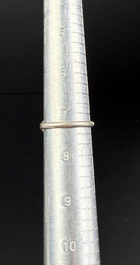 Navajo Sterling Silver Concho Pattern Ring - 5