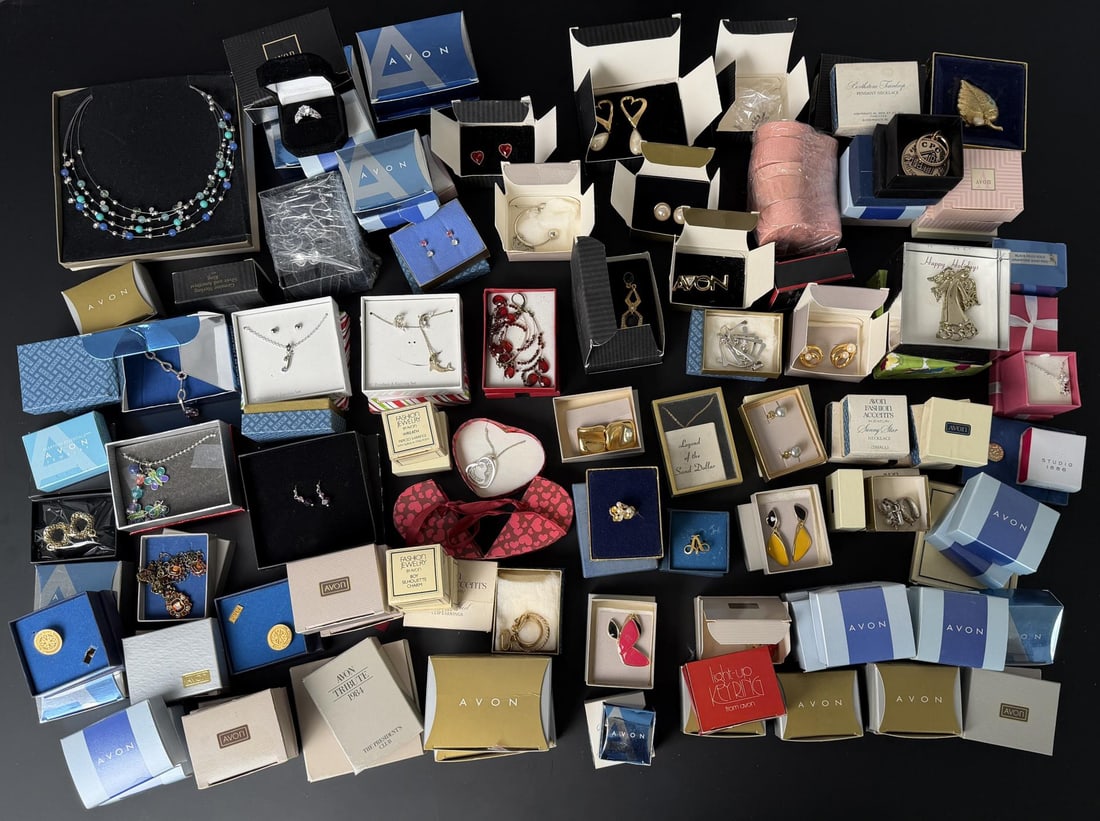 Large Group New in Box Avon Costume Jewelry: Nice grouping.