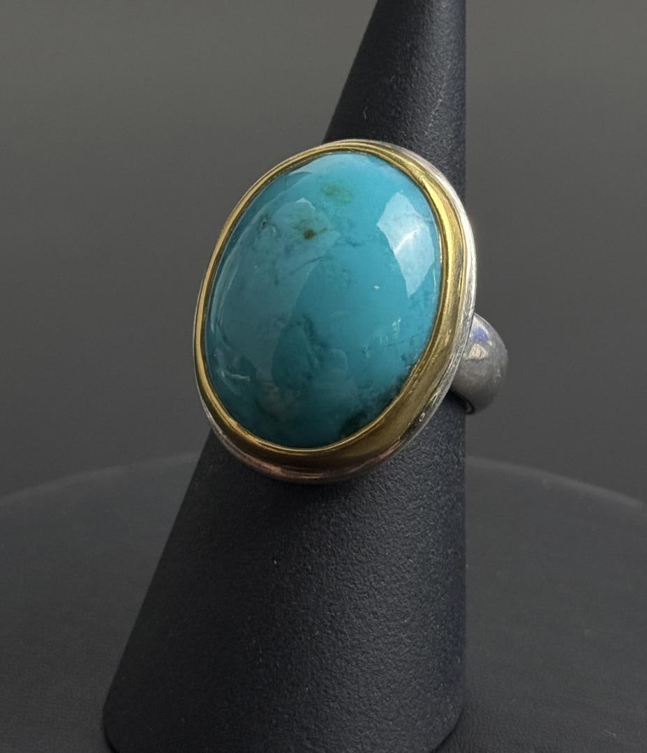 Sterling Silver Turquoise Ring (1 of 5)