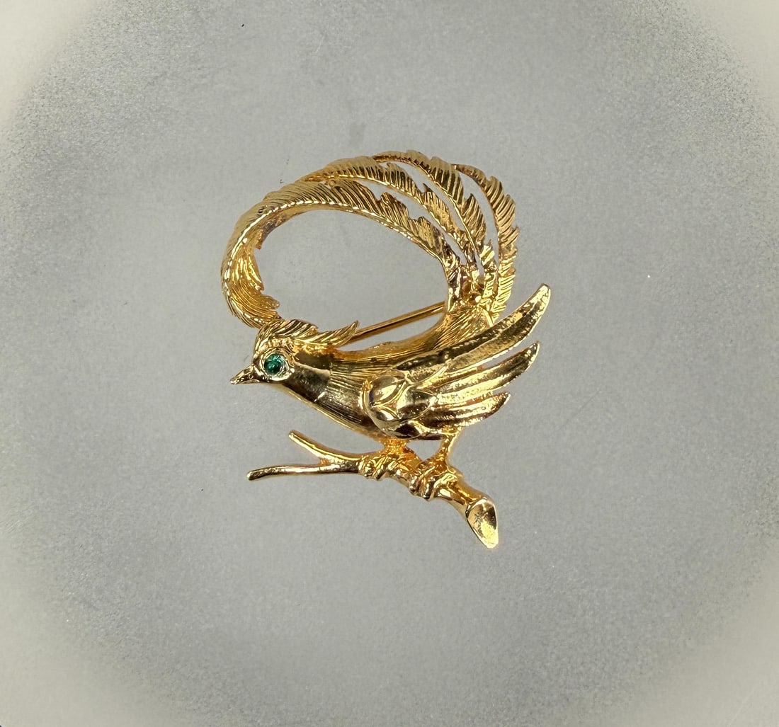 Danecraft Sterling Silver Bird of Paradise Brooch (1 of 5)